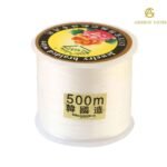 0.5 mm Thickness – 500m Transparent Elastic Beading Thread Roll – Strong Stretch Cord for Jewelry Making & Bracelets (Made in Korea)