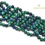 Lapis Chrysocolla (Azurite) Round Beads Healing Gemstone Loose Beads