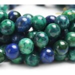 Lapis Chrysocolla (Azurite) Round Beads Healing Gemstone Loose Beads - Image 3