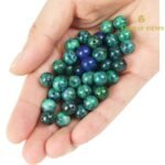 Lapis Chrysocolla (Azurite) Round Beads Healing Gemstone Loose Beads - Image 4