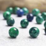 Lapis Chrysocolla (Azurite) Round Beads Healing Gemstone Loose Beads - Image 5