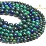 Lapis Chrysocolla (Azurite) Round Beads Healing Gemstone Loose Beads - Image 6