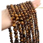 Natural Yellow Tiger Eye String - Image 2