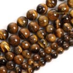Natural Yellow Tiger Eye String - Image 3