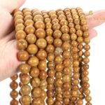 Natural Wood Jasper Round Beads Healing Gemstone Loose Beads - Image 3