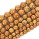 Natural Wood Jasper Round Beads Healing Gemstone Loose Beads - Image 5