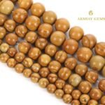 Natural Wood Jasper Round Beads Healing Gemstone Loose Beads - Image 6