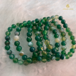 Green Banded Agate Bracelet - Image 3