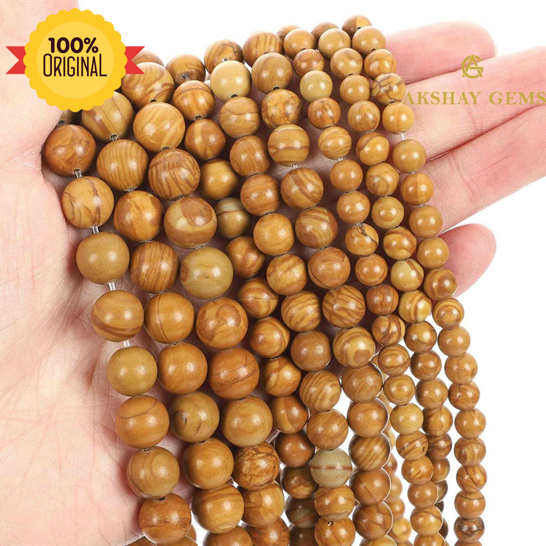 177_de636b43-cb02-44f9-b778-d16af01f7233.png Natural Wood Jasper Round Beads Healing Gemstone Loose Beads - Image 1