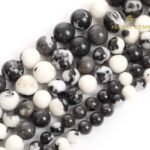 Natural Zebra Jasper Round Beads Healing Gemstone Loose Beads - Image 3