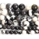 Natural Zebra Jasper Round Beads Healing Gemstone Loose Beads - Image 4