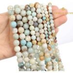 Multi Amazonite Round Beads String - Image 4