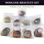 Moolank Numerology Crystal Bracelet Starter Kit | 9 Birth Numbers | 5 Pcs Each | 8mm Natural Gemstone Beads | Wholesale - 45 Bracelets (9 Numbers × 5 Pcs)