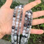 Natural Black Rutile Quartz String - Image 4