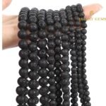 Natural Lava Round Beads Healing Gemstone Loose Beads - Image 3
