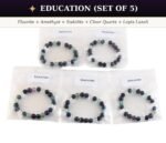 Crystal Bracelet Mega Starter Kit | Zodiac + Moolank + Intention | 28 Designs | 140 Pcs | 8mm Natural Gemstone | Wholesale - 140 Bracelets (28 Designs × 5 Pcs) + Certificate of Authenticity - Image 52
