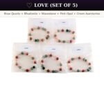 Intention Crystal Bracelet Starter Kit | 7 Designs | 5 Pcs Each | 8mm Natural Gemstone Beads | Wholesale - 35 Bracelets (7 Designs × 5 Pcs) - Image 13