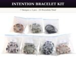 Intention Crystal Bracelet Starter Kit | 7 Designs | 5 Pcs Each | 8mm Natural Gemstone Beads | Wholesale - 35 Bracelets (7 Designs × 5 Pcs)