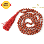 Red Jasper Mala Necklace 108 Mala Beads, 108 Prayer Beads, Buddhist Meditation Mala - 8mm / Without Knot