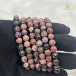 Natural Matrix Rhodonite Bracelet - Image 2