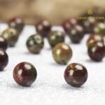 Natural Dragon Bloodstone Round Beads Healing Gemstone Loose Beads - Image 5