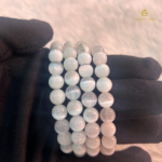 Natural Cat Eye White Selenite Bracelet - Image 4