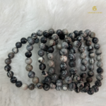 Natural Black Web Jasper Bracelet - Image 5