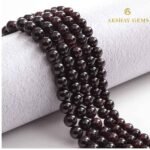 Red Garnet Round Beads String - Image 2