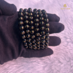 NATURAL OM MANI PADME HUM BLACK ONYX BRACELET - Image 2