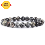 Natural Black Web Jasper Bracelet