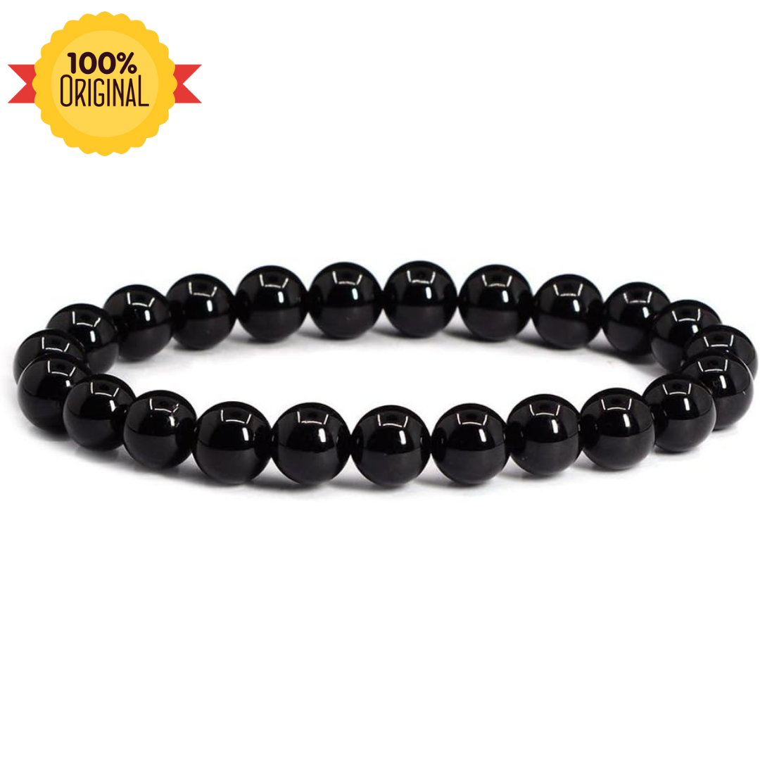 438_8d763a53-8ef2-4233-b95a-5383aeced6de.png Natural BLACK OBSIDIAN BRACELET - Image 1