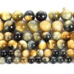 Golden Blue Tiger Eye (cats eye) String - Image 4