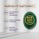 Green Jade Zibu Coin – Pack of 2 Pcs | Angelic Symbol + Grabovoi Code - Image 2