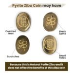 Pyrite Zibu Coin – Pack of 2 Pcs |  Prosperity & Abundance Crystal Talisman - Image 2