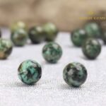 Natural African Turquoise Round Beads String - Image 6