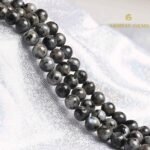 Natural Larvikite Round Beads Healing Gemstone Loose Beads - Image 2