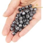 Natural Larvikite Round Beads Healing Gemstone Loose Beads - Image 4