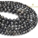 Natural Larvikite Round Beads Healing Gemstone Loose Beads - Image 6