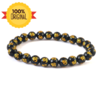 NATURAL OM Mani BLACK ONYX BRACELET