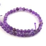 8mm Faceted Amethyst Beads String – Natural Purple Amethyst Round Beads for Jewellery Making (Wholesale) - Image 2