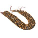 8mm Faceted Tiger Eye Beads String – Natural Golden Brown Tiger Eye Round Beads for Jewellery Making (Wholesale) - Image 2