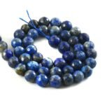 8mm Faceted Lapis Lazuli Beads String – Natural Deep Blue Lapis Round Beads for Jewellery Making (Wholesale) - Image 3
