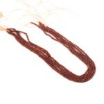 3mm Natural Hessonite Faceted Beads String – Cinnamon Orange Brown Round Gemstone Loose Beads for Jewellery Making (Wholesale) - Image 2