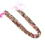 3mm Natural Multi Tourmaline Faceted Beads String – Mixed Color Round Gemstone Loose Beads for Jewellery Making (Wholesale) - Image 2