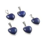Natural Lapis Lazuli Heart Pendant – Deep Blue Gemstone Heart Charm for Jewellery Making & Resale (Wholesale) - Image 2