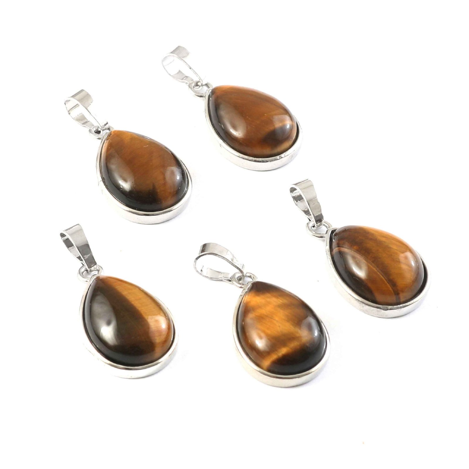 IMG_5451.jpg Natural Yellow Tiger Eye Pear Pendant – Golden Brown Teardrop Gemstone Pendant for Jewellery Making & Resale (Wholesale) - Image 1