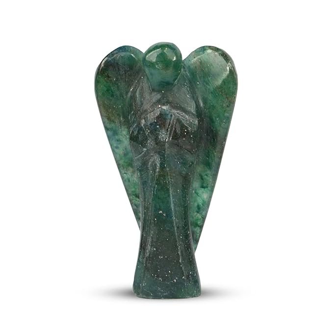 greenaventurineangel.jpg 2 Inch Green Aventurine Angel Carving – Natural Aventurine Crystal Angel for Healing & Decor - Image 1