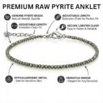 Natural Pyrite 3mm Anklet Pair (Set of 2) – Wholesale Crystal Anklet for Resellers & Jewellery Brands - Image 3
